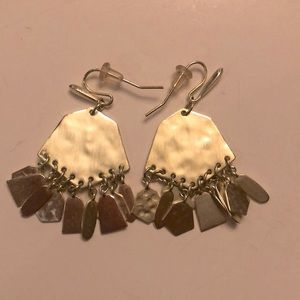 Kendra Scott gold post dangle earrings